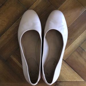 Lewit Light Pink Leather Flats